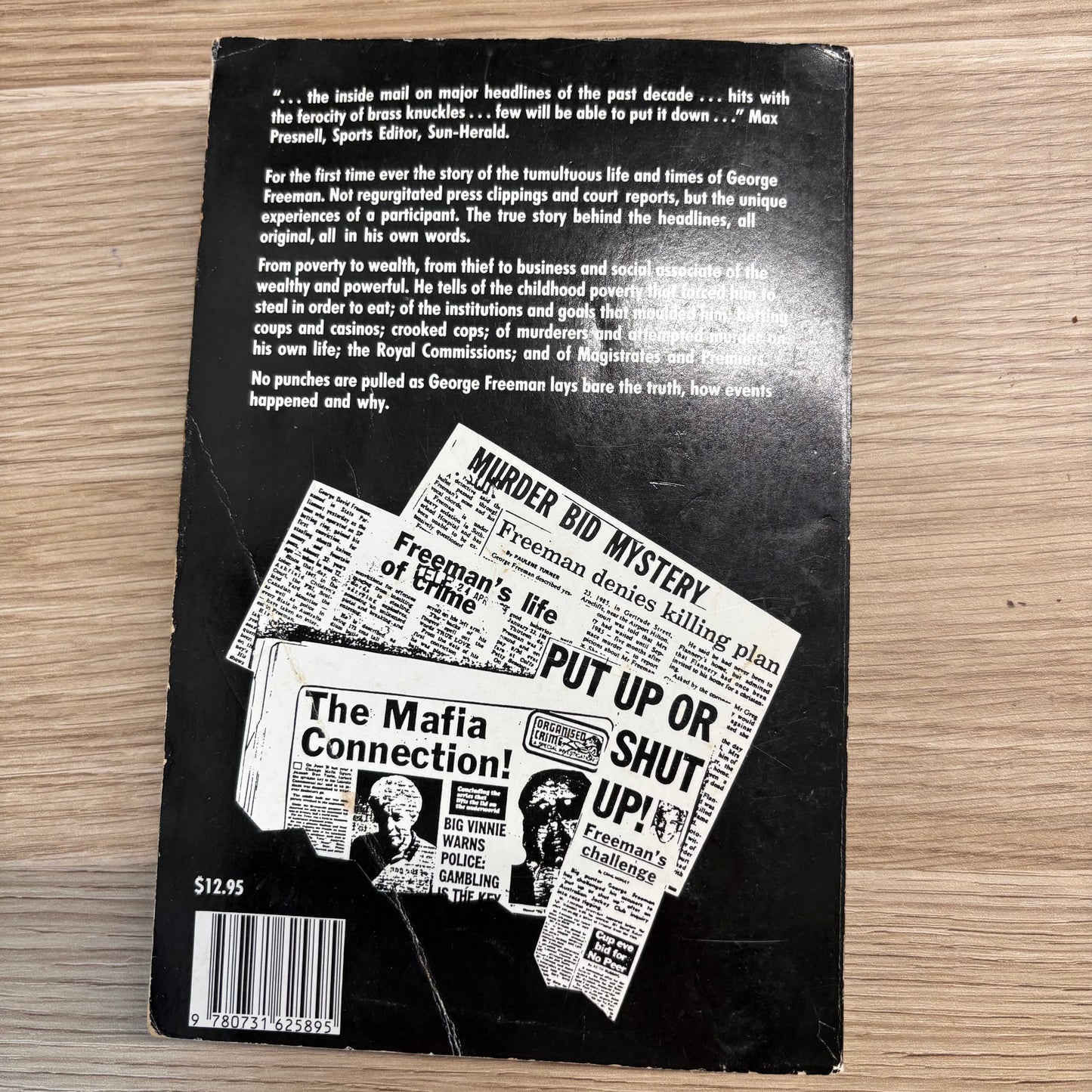 George Freeman Autobiography Paperback Vintage Australian True Crime