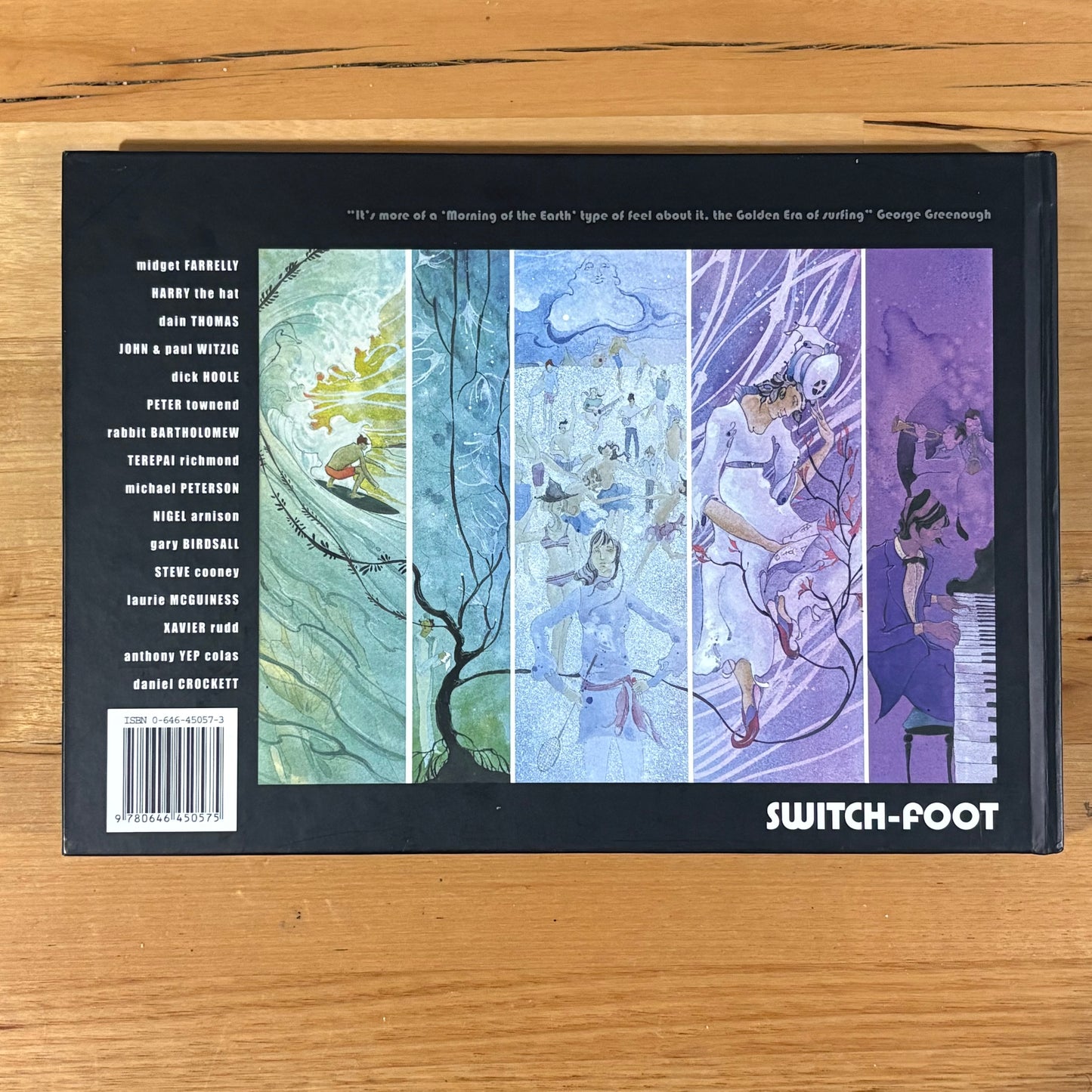 Switch-Foot Surfing Art Music Book Australian Surfing Culture and History Hardcover