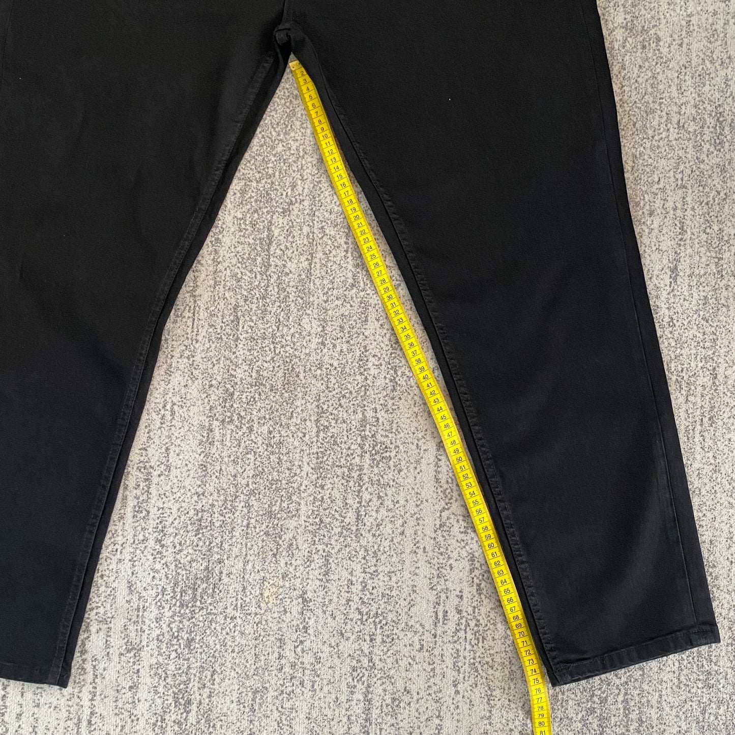 Tarocash Men’s Jeans Tapered Denim Black Size 42-inch Waist Zip Fly New With Tags