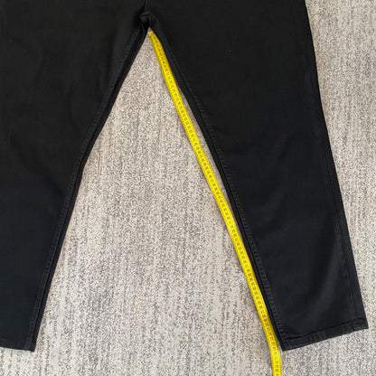 Tarocash Men’s Jeans Tapered Denim Black Size 42-inch Waist Zip Fly New With Tags