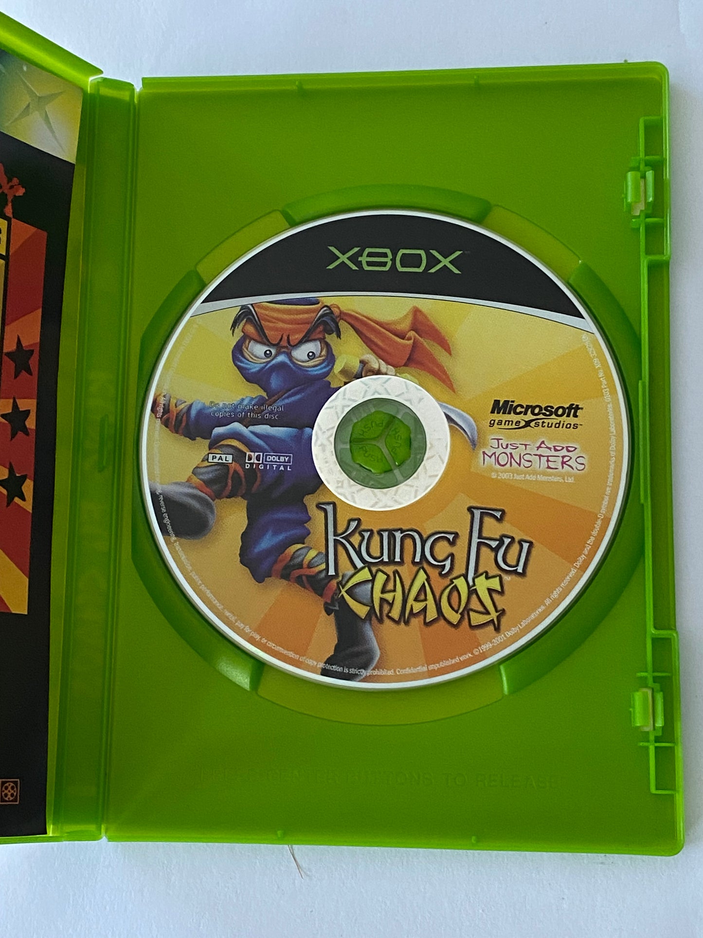 Kung Fu Chaos X-Box Game With Manual VGC