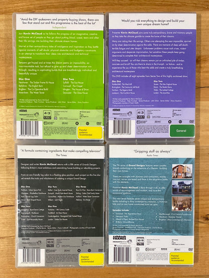 Grand Designs Series 1, 2, 5 & 7 DVD Four Complete Series Bundle PAL 4 VGC