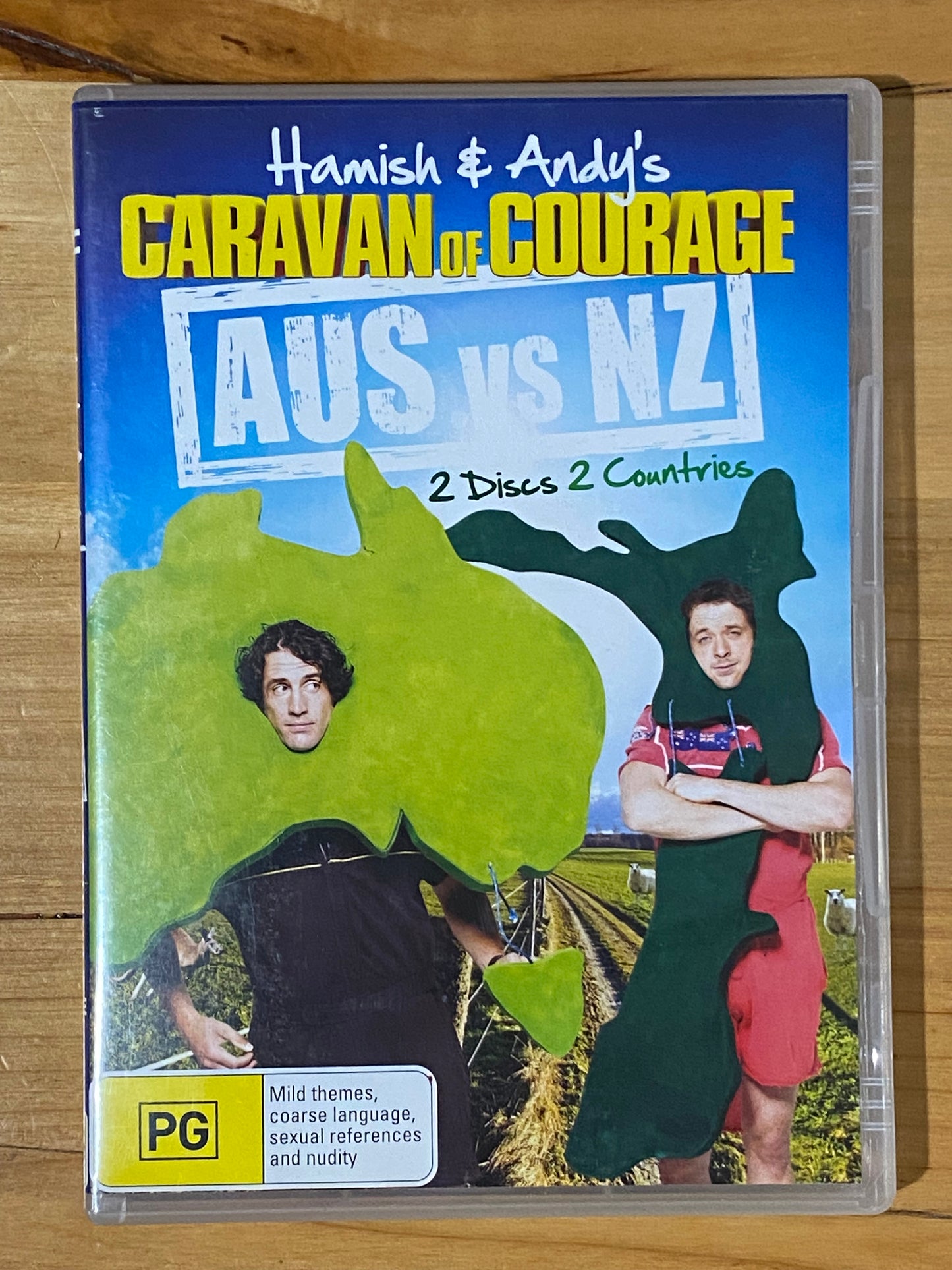 Hamish and Andy Gap Year & Caravan Of Courage DVD x 5 PAL 4 VGC