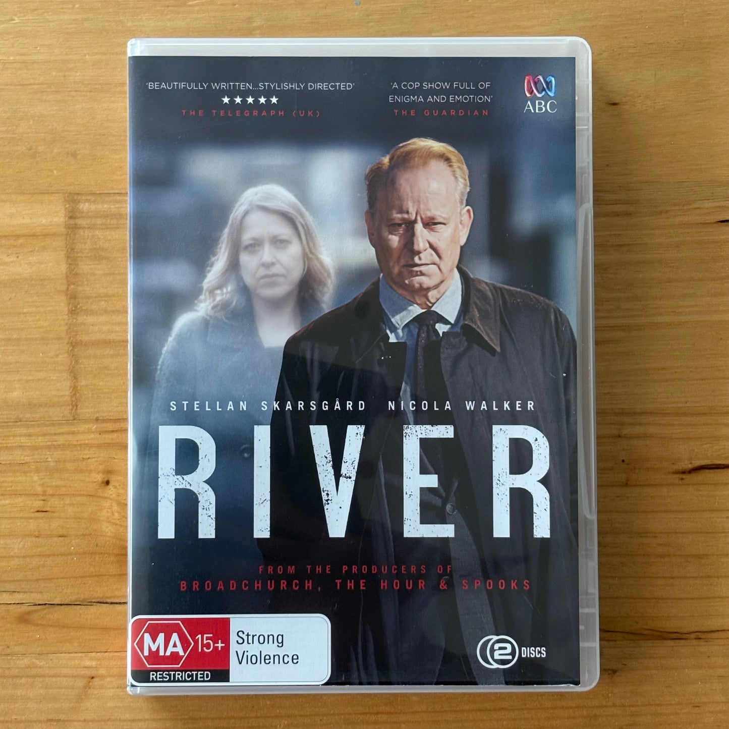 River Stellan Skarsgård Nicola Walker DVD Drama 2-Disc PAL 4 VGC