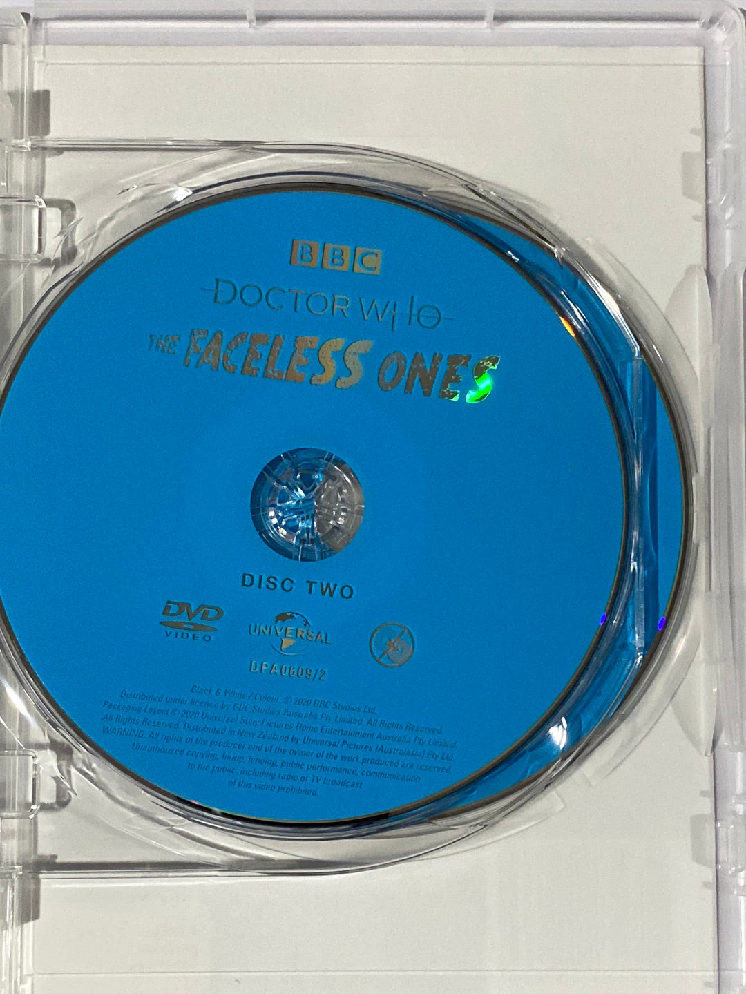 Doctor Who The Faceless Ones BBC TV Animated DVD PAL 2,4 Patrick Troughton VGC