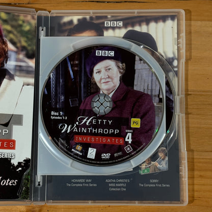 Hetty Wainthropp Investigates Complete Fourth Series DVD PAL 4 VGC