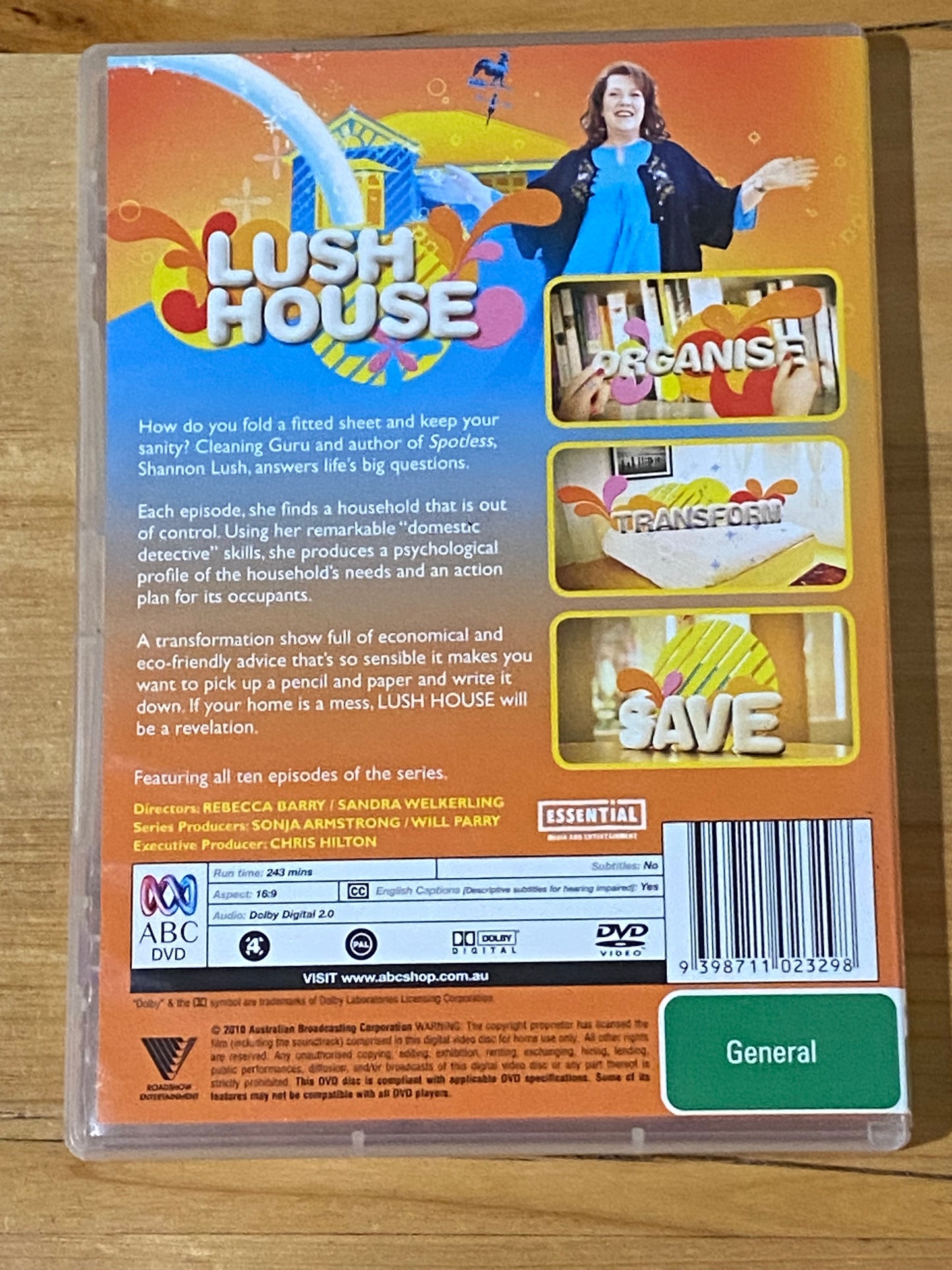 Spotless & Spotless 2 Paperbacks + Lush House DVD Shannon Lush Cleaning VGC