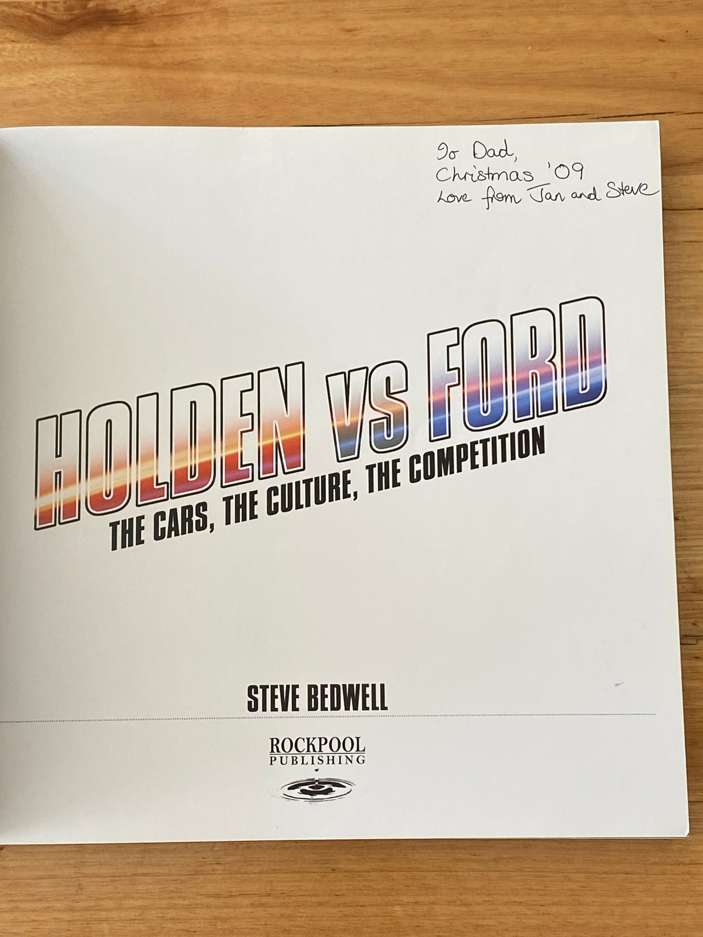 Holden Vs Ford by Steve Bedwell Paperback 2009 GD