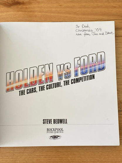 Holden Vs Ford by Steve Bedwell Paperback 2009 GD