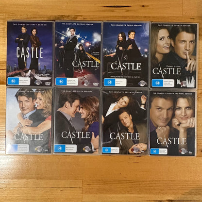 Castle Seasons 1-8 Complete DVD Nathan Fillion US Police Drama PAL 4 VGC