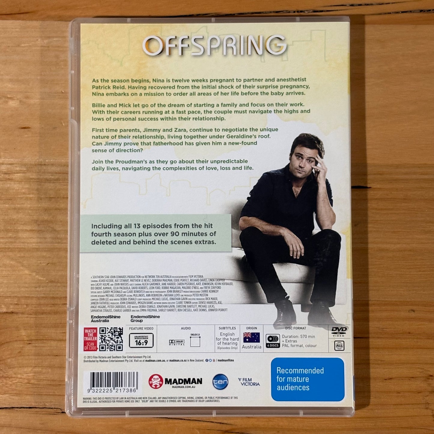 Offspring Complete Seasons 1-6 DVD Box Set Asher Keddie VGC