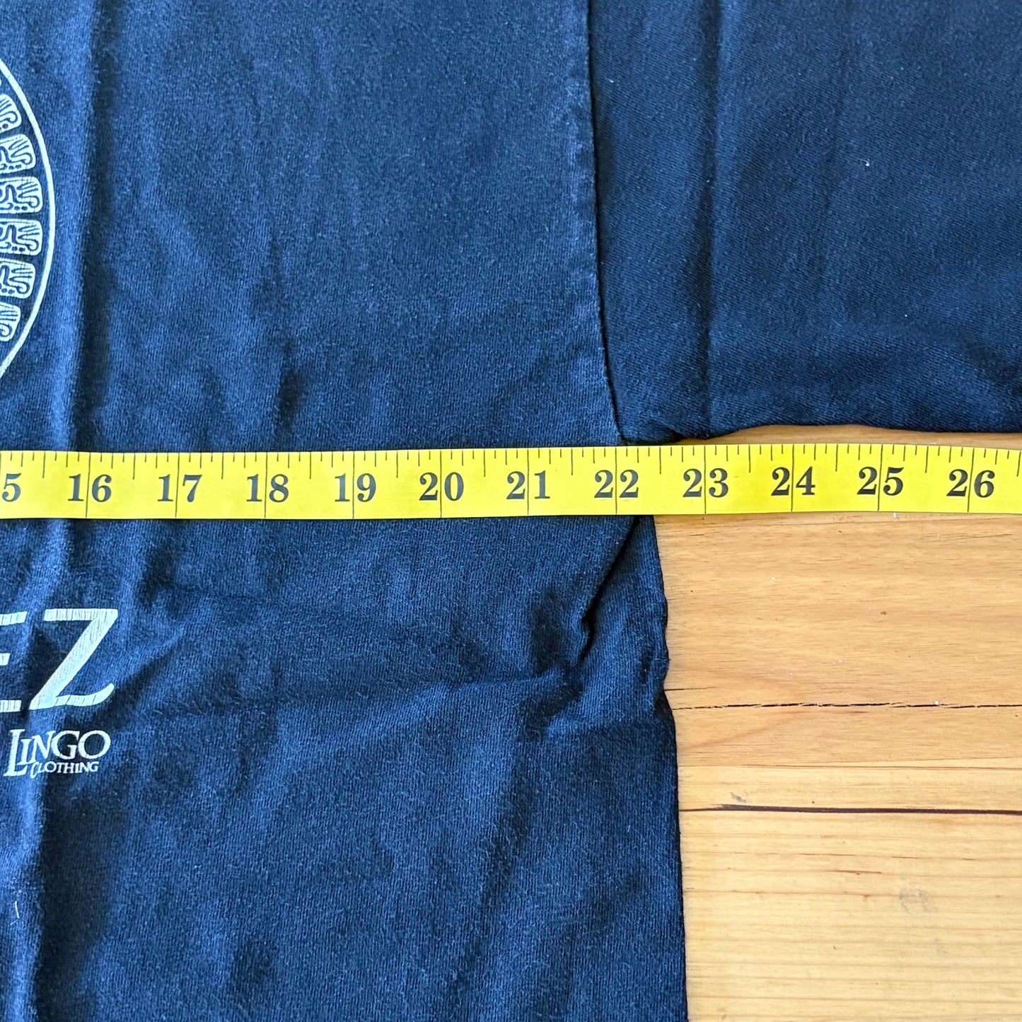 Latin Lingo Versanchez T-Shirt Black Short Sleeve Size XL