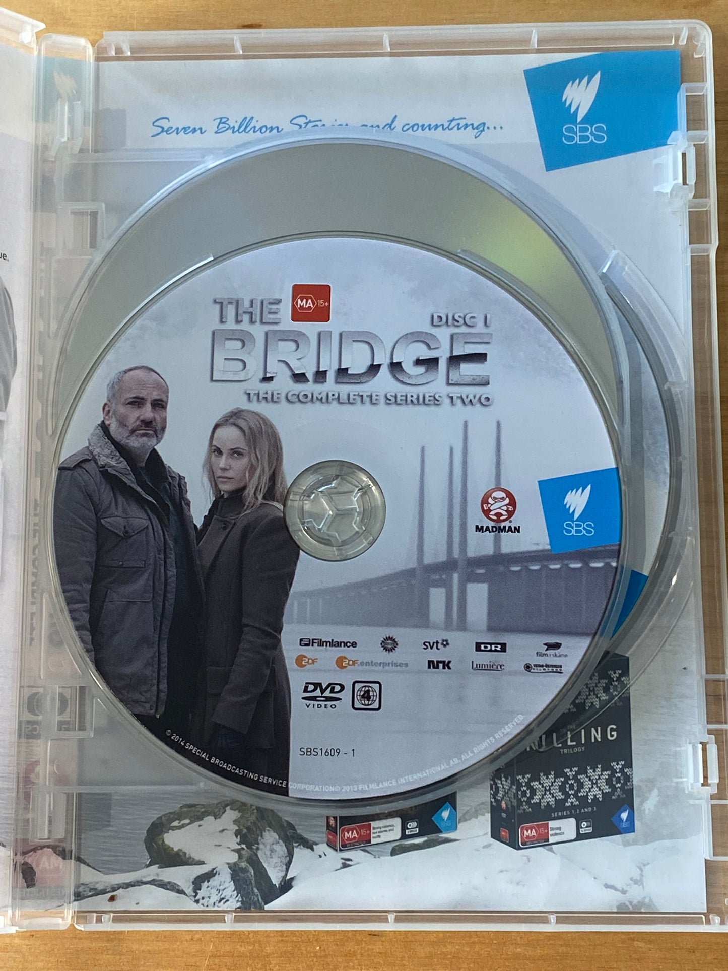 The Bridge Complete Series 1-3 DVD Swedish/Danish Crime Thriller PAL 4 VGC