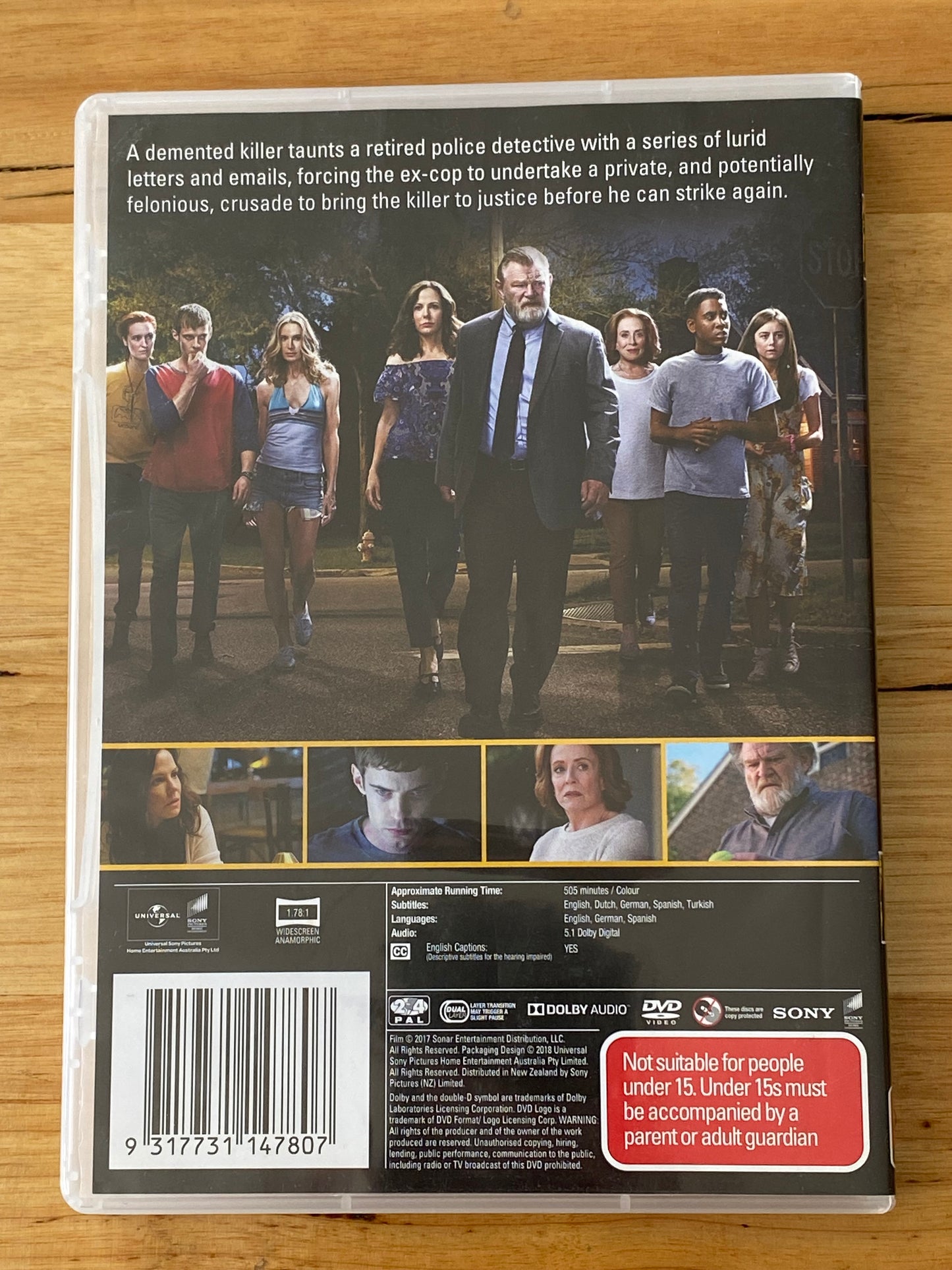 Mr Mercedes Season 1 DVD Based on Stephen King Novel 3-Disc PAL 2,4 VGC