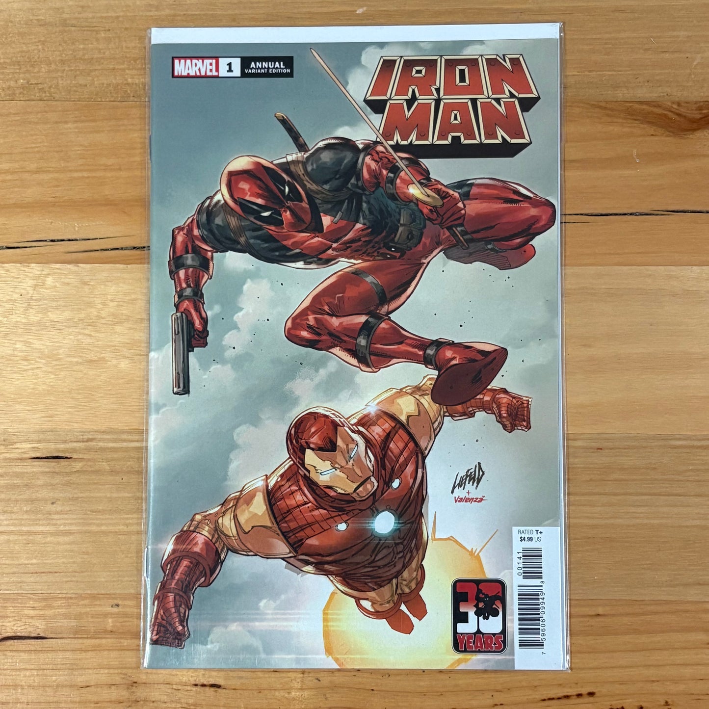 Iron Man Annual (2021) Rob Liefeld Deadpool 30th Anniversary Variant Cover