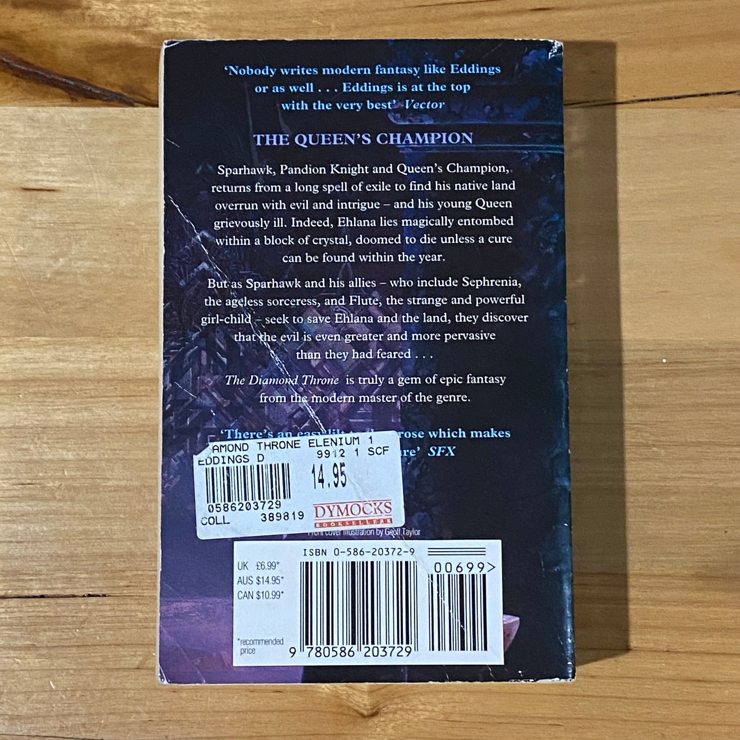 The Diamond Throne by David Eddings Paperback 1990 GD