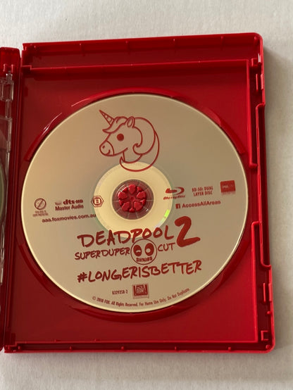 Deadpool 2 Super Duper Cut Blu-ray/Digital Copy VGC