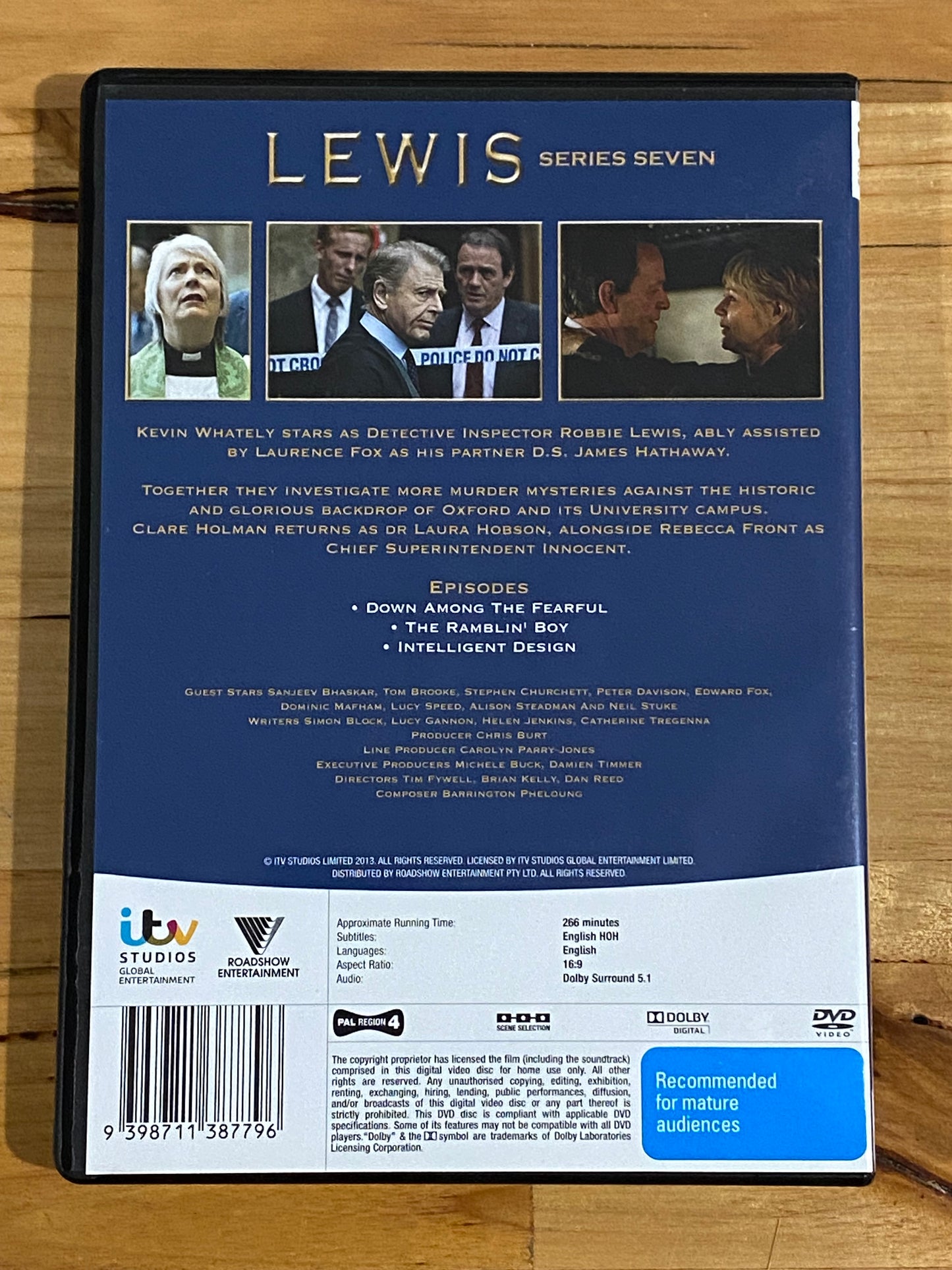 Lewis Series 2-9 DVD ITV Crime Drama Kevin Whately PAL 4 VGC