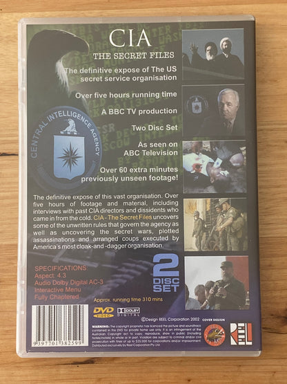 CIA The Secret Files DVD A BBC TV Production 2-Disc PAL 4 VGC