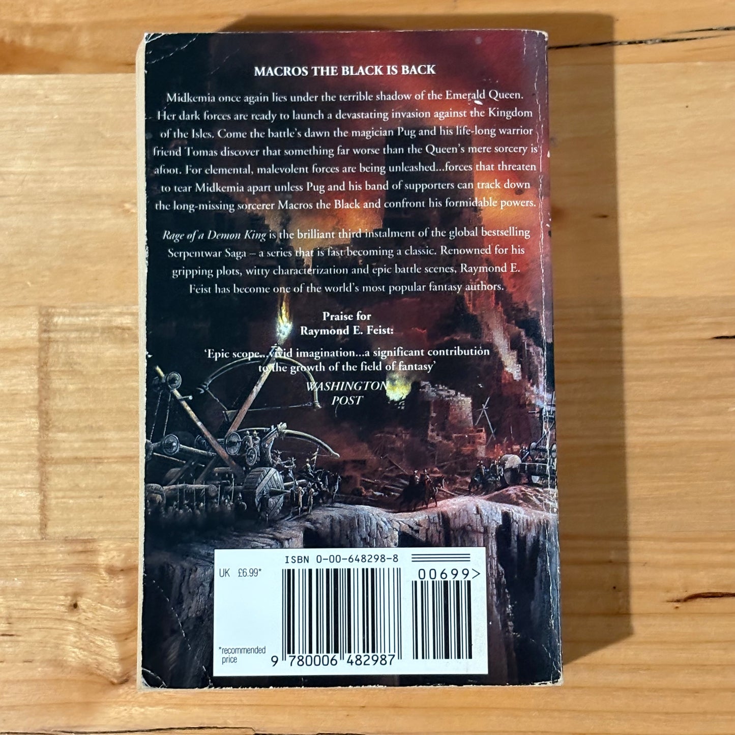 The Serpentwar Saga Complete Set by Raymond E. Feist Fantasy GD
