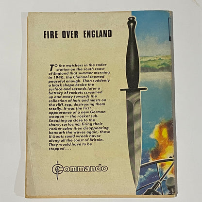 Commando War Comic #784 Fire Over England 1973