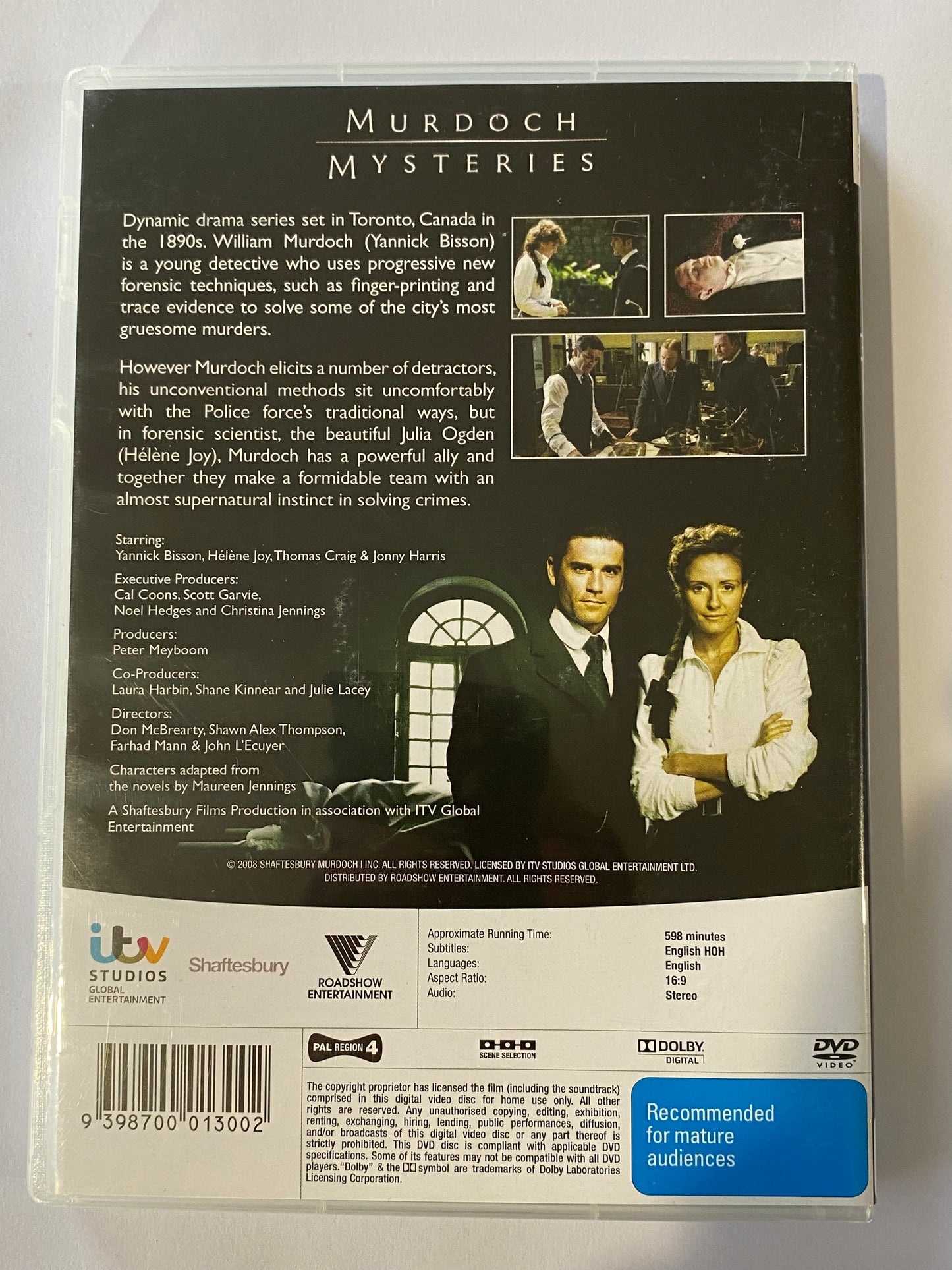 Murdoch Mysteries Complete Series 1-10 DVD Box Set VGC