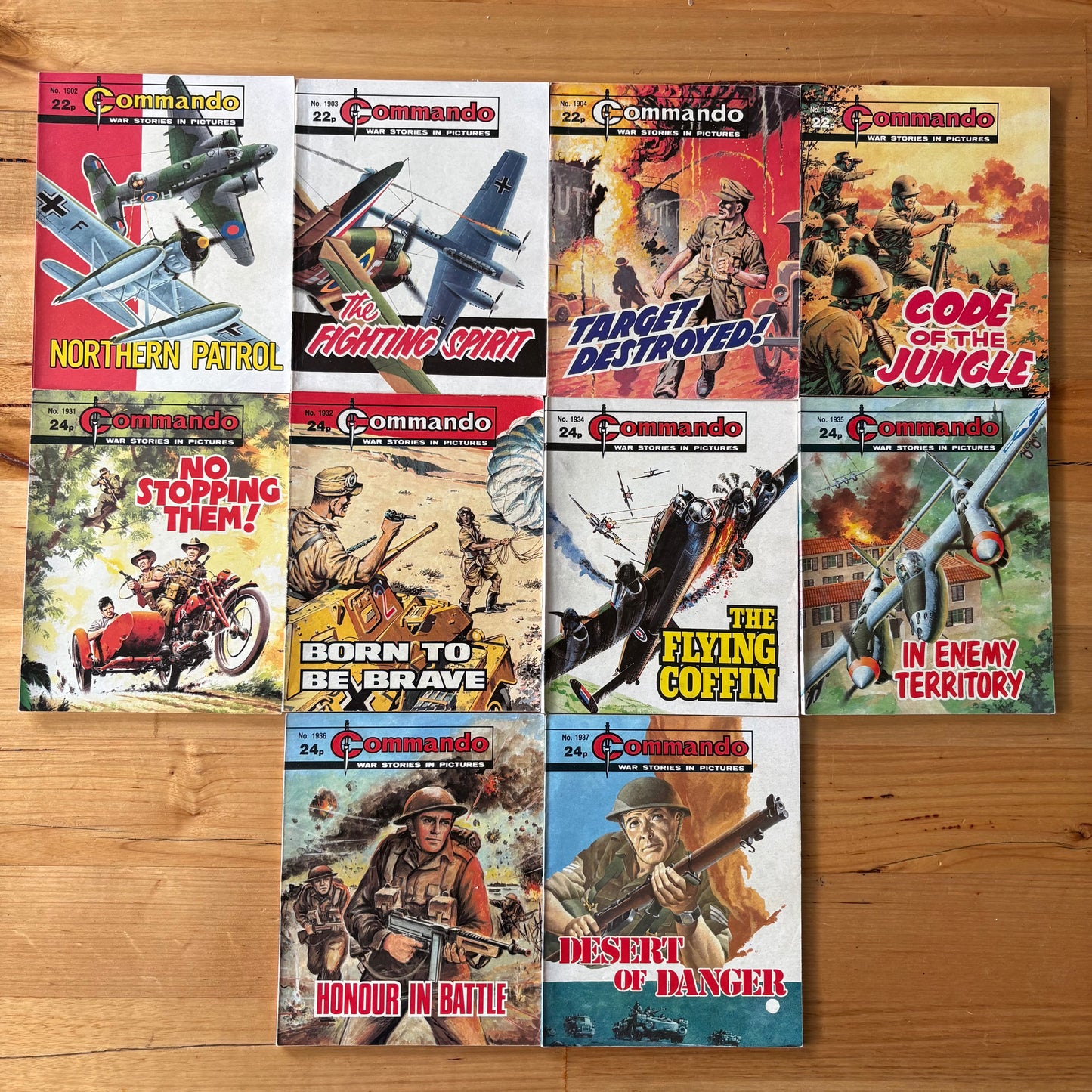 Commando War Comics x 10 Bundle All Published 1985 DC Thomson GD