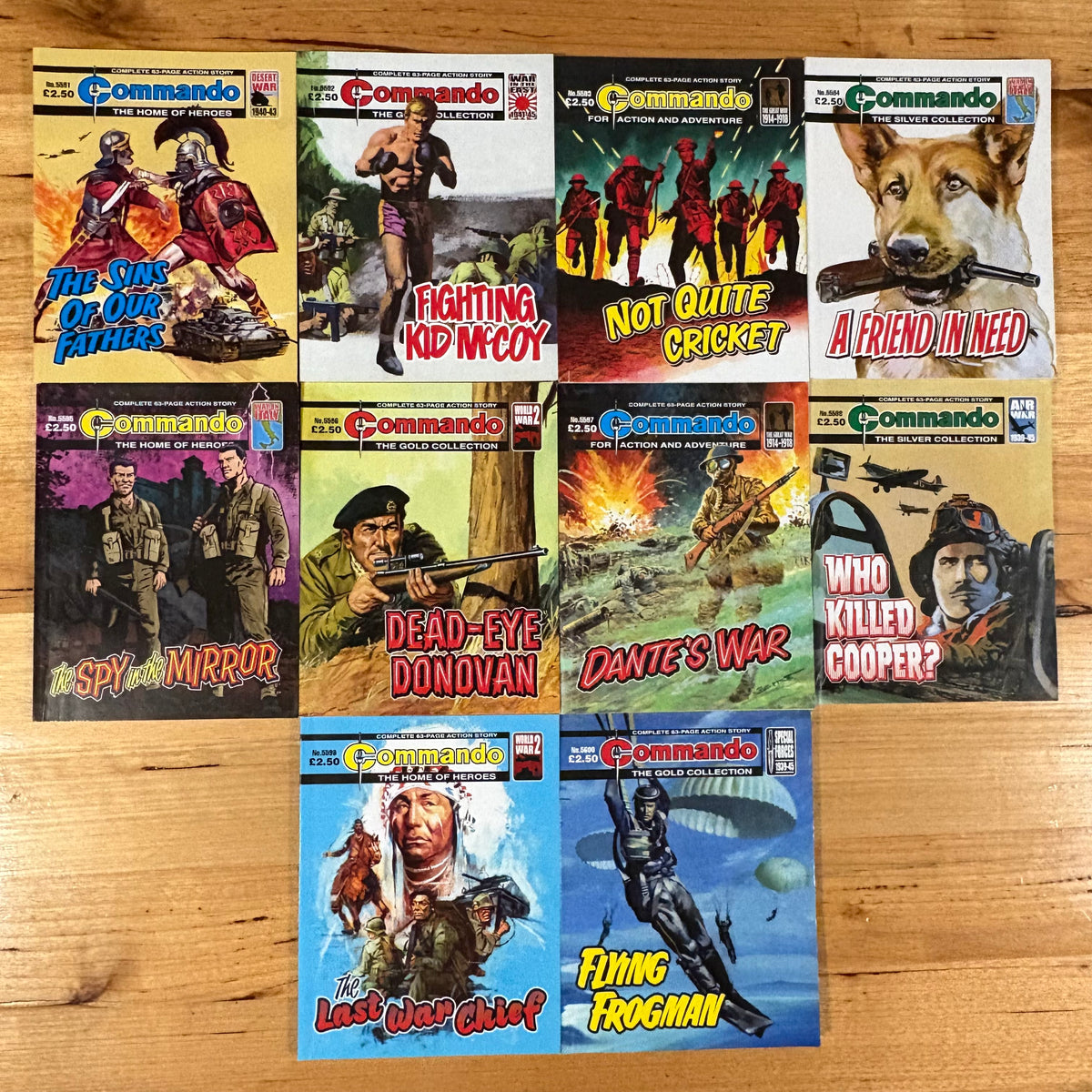 Commando War Comics x 10 Bundle Printed 2022 DC Thomson 308