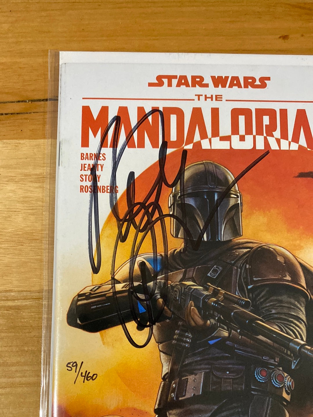 STAR WARS: THE MANDALORIAN (2022) #1 SIGNED BY BILLY BARNES WITH COA