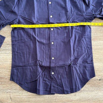 Soil And Bone Shirt Men's Medium Casual Long Sleeve Blue Collared NWT