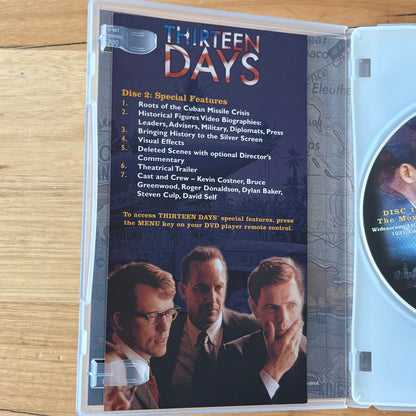 Thirteen Days DVD Kevin Costner 2-Disc Edition PAL 4 VGC