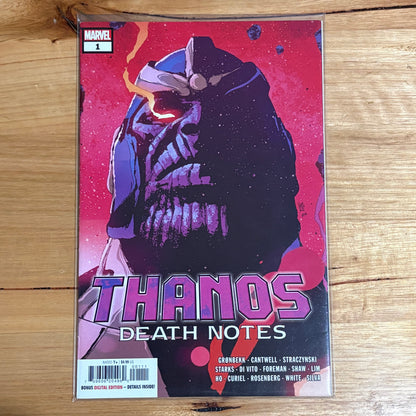 Thanos: Death Notes (2022) #1 (One Shot) Cover A Variant Sorrentino Marvel
