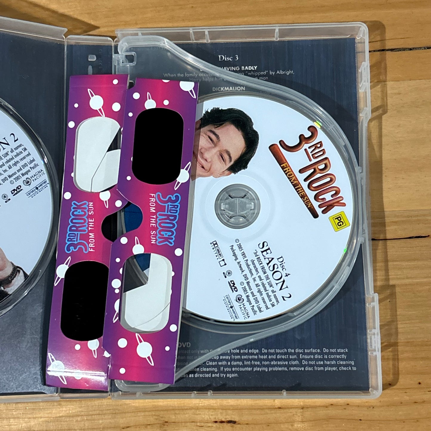 3rd Rock From The Sun Seasons 1-6 Complete With 3d Glasses DVD PAL 4 VGC