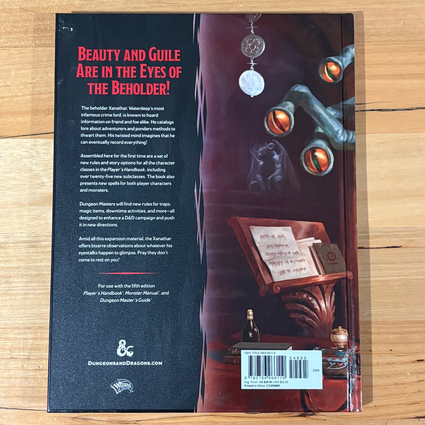 Xanathar's Guide To Everything Dungeons & Dragons Hardcover 2017 GD
