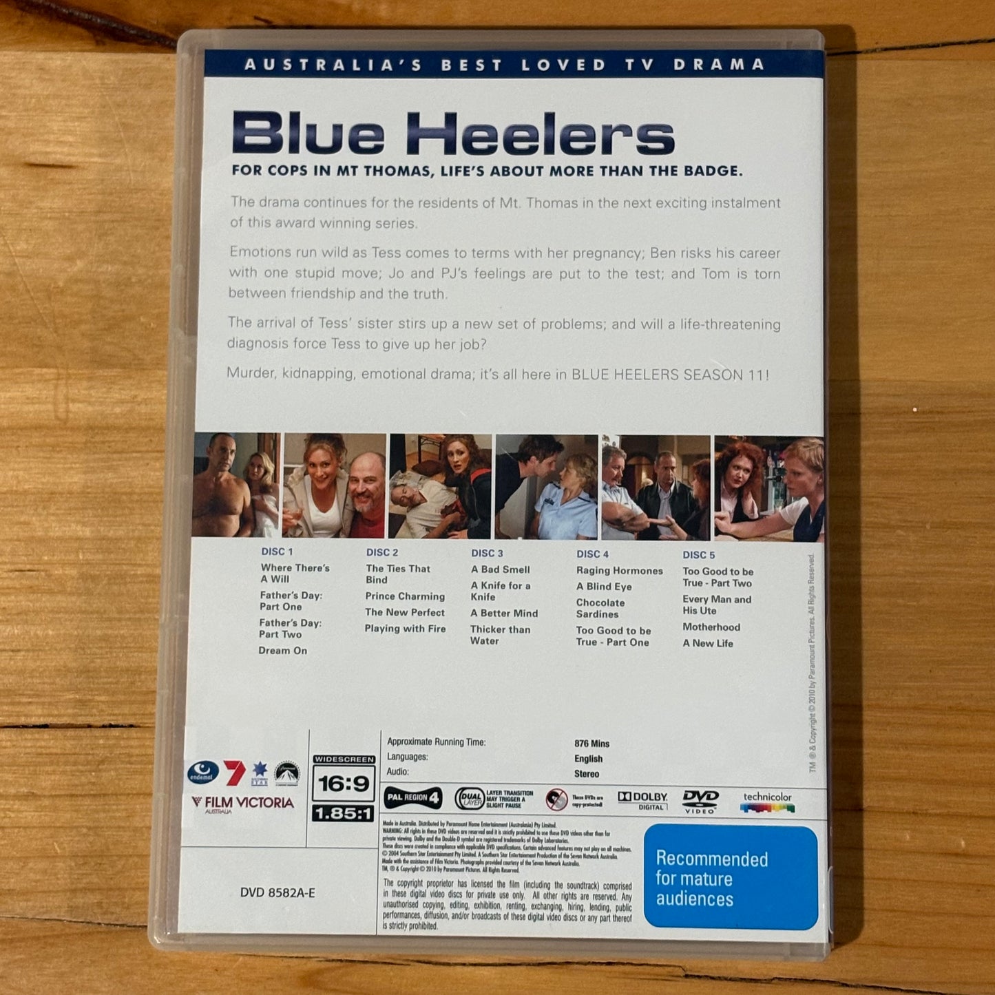 Blue Heelers Seasons 10-14 DVD Classic Australian Police Drama PAL 4 VGC