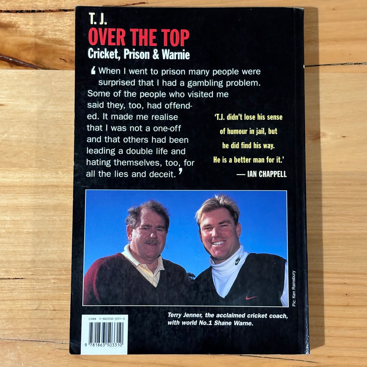 T.J. Over The Top Terry Jenner Biography Paperback GD