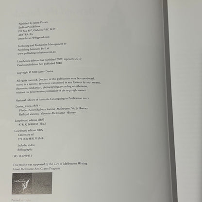 Beyond The Facade Flinders Street by Jenny Davies 2010 Softcover