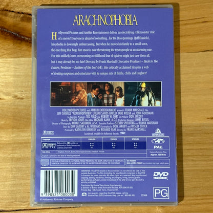Arachnophobia DVD Cult Horror Movie Jeff Daniels PAL 4 VGC