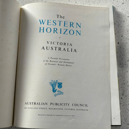 The Western Horizon of Victoria Australia VTG Western Districts Hardcover GD
