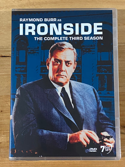 Ironside Complete Third Season DVD Raymond Burr 7-Disc PAL 4 VGC