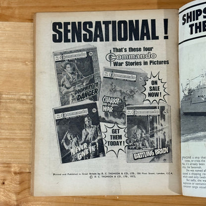 Commando War Comic #654 Never Give In 1972