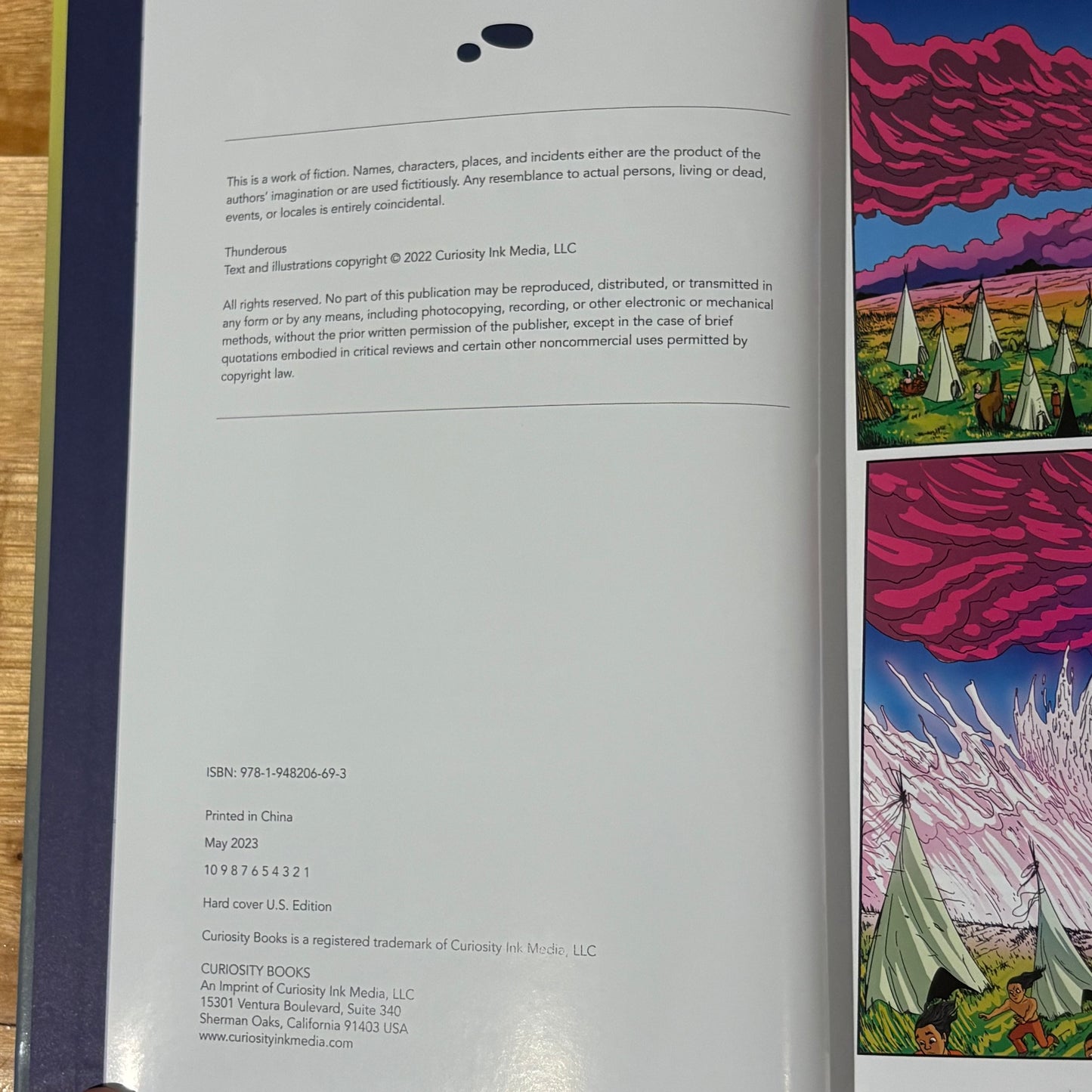 Thunderous Hard Cover Graphic Novel Curiosity Books 2022 New Unread