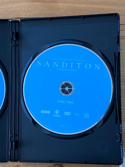 Sanditon Series 3 DVD BBC Drama 2-Disc Set PAL 4 VGC