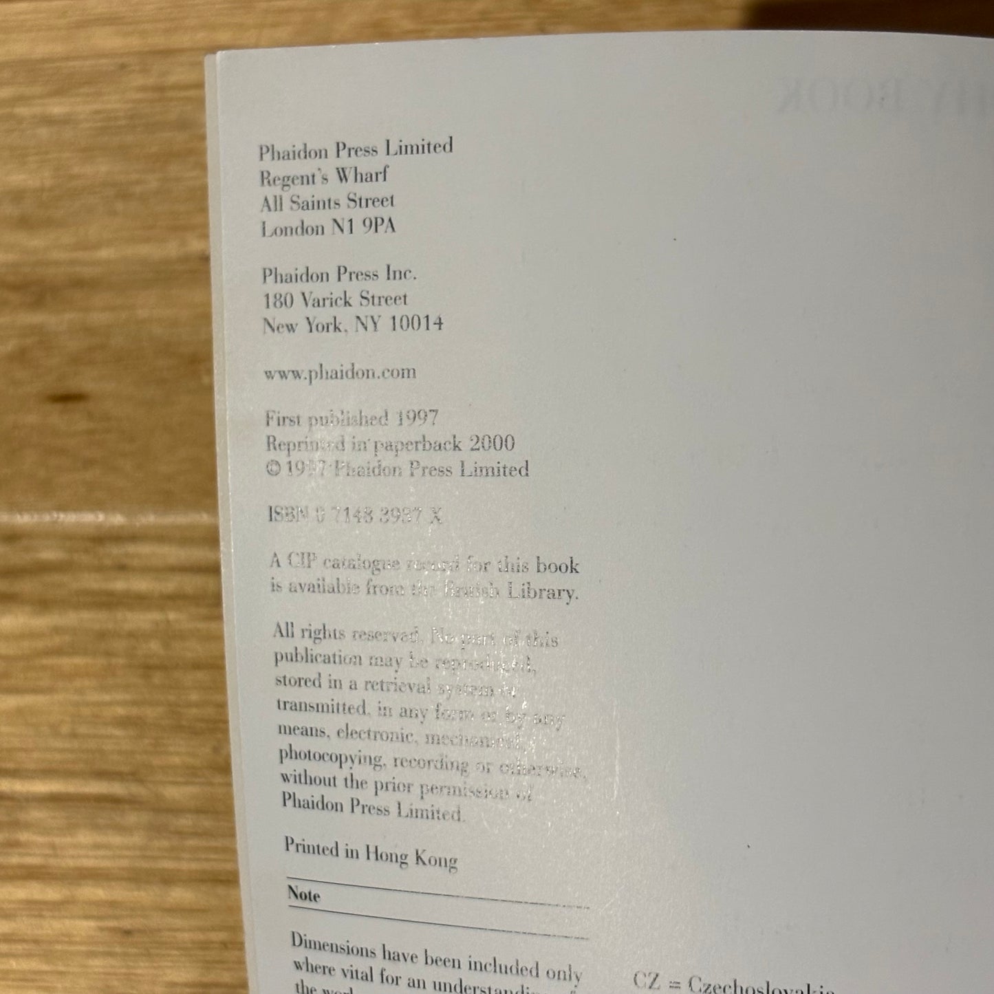 The Photography Book Phaidon Paperback 2000 GD