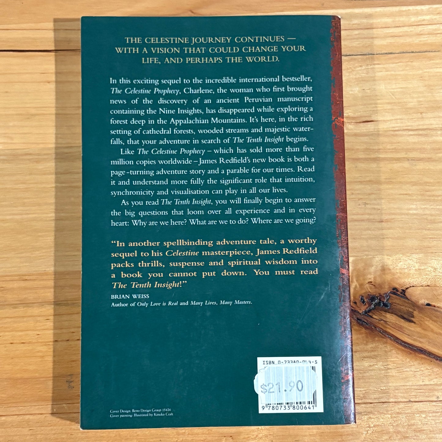 The Tenth Insight Holding The Vision by James Redfield Paperback 1999 GD