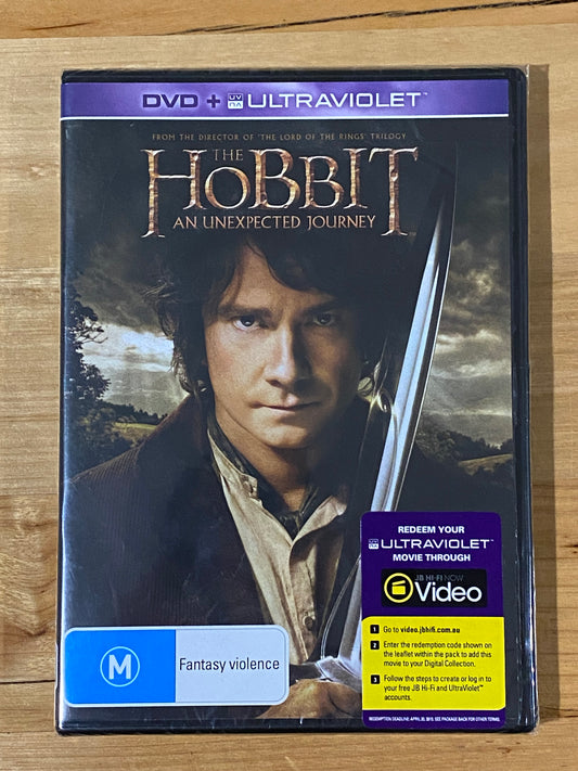 The Hobbit An Unexpected Journey DVD/Ultraviolet PAL 4 New Sealed