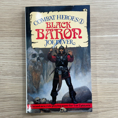 Black Baron & White Warlord by Joe Dever Combat Heroes 1 Paperback 1986 GD
