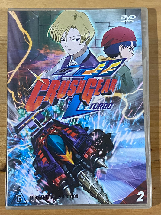 Crush Gear Turbo Vol 2 DVD Manga PAL 4 VGC