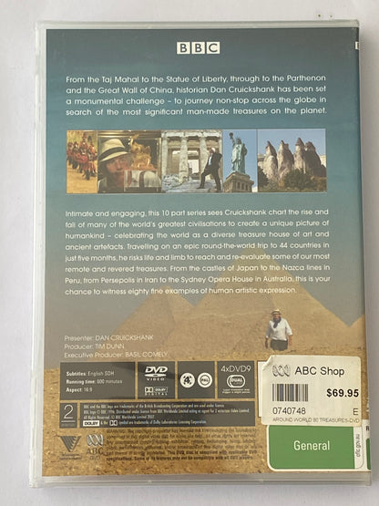 Around The World In 80 Treasures with Dan Cruickshank DVD BBC TV PAL 4 New Sealed