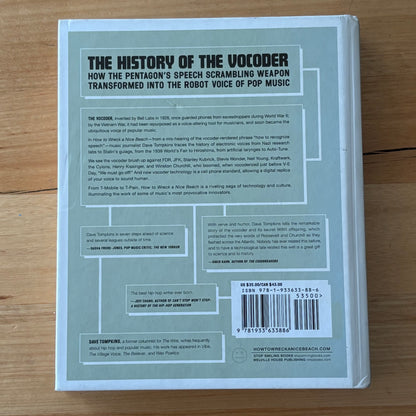 How To Wreck A Nice Beach History Of The Vocoder Dave Tompkins Hardcover GD